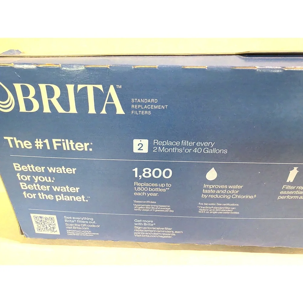 Brita Standard Replacement Filters 6-Pack fits all Brita systems** Sealed